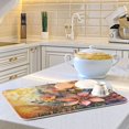 thumbnail image 6 of Kitchen Drying Mat 16x18In Drying Dish Mat Dish Drying Mats Kitchen Countertop Multi-Function Drain Drying Mat Kitchen Table Two Flowers, 6 of 8