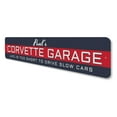 thumbnail image 4 of Corvette Garage Name Novelty Decor, Metal Wall Sign - 4x18 Inches, 4 of 4