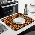 thumbnail image 3 of Halloween Happy Pumpkins Pattern Dish Drying Mat for Kitchen 1 Pack, Ultra Absorbent Microfiber Dishes Drainer Mats,16x18in(41x46cm), 3 of 6