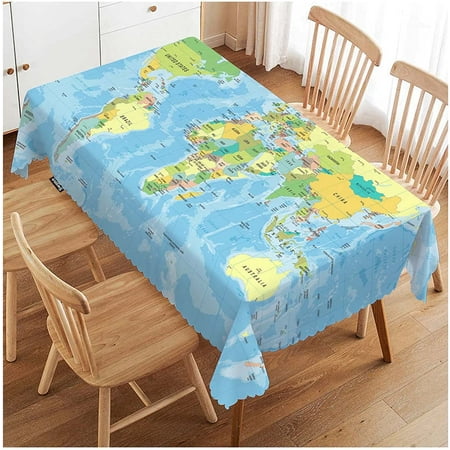 

WISH TREE Cherry Blossoms Table Covers Branch White Flower Cherry Navy Blue Wipeable Tablecloth Kitchen Dinning Tabletop Decoration Table Cloth for Outdoor and Indoor Use