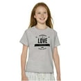 thumbnail image 5 of Love Forever Cute Romantic Valentine Girls Kids T Shirt Tees Teen Brisco Brands S, 5 of 5