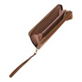thumbnail image 3 of Unique Bargains 1 Pc Coin Purse Wallet Portable Zipper Coin Purse Pouch Large Brown, 3 of 5
