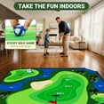 thumbnail image 5 of SLSY Golf Chipping Game with 80”x80” Large Chipping Mat, 2 Golf Clubs, 25 Sticky Balls, Outdoor Indoor Sports Training Toy Gift for Adults, Family Yard Target Game, 5 of 8