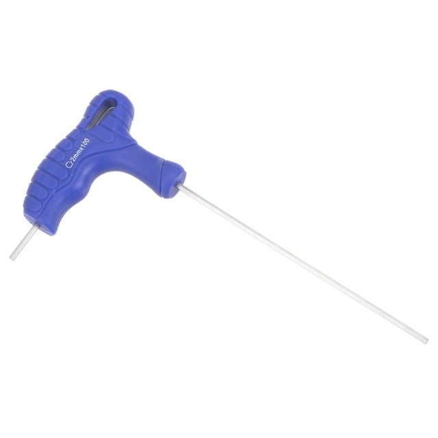 Unique Bargains Clé Hexagonale 2mm Poignée en T Clé à Double Extrémité, Acier CR-V Métrique