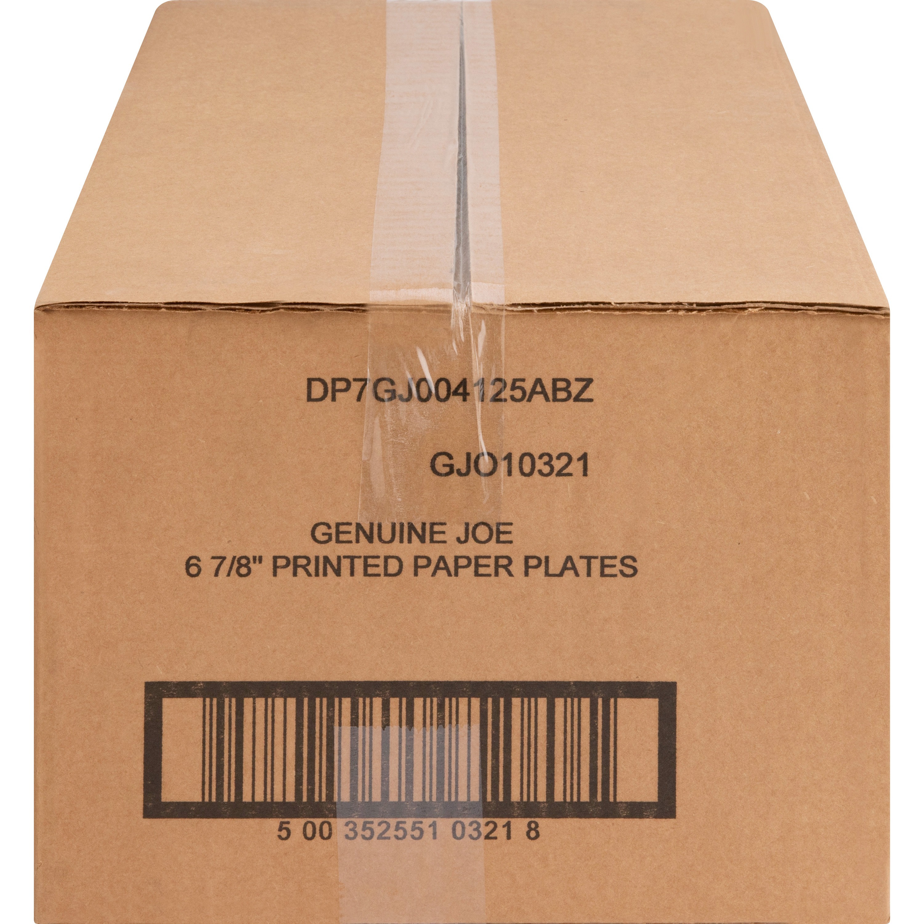 Genuine Joe Printed Paper Plates - 125 / Pack - Disposable - Assorted - 500 / Carton