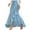 #004-Light Blue, variant on Women's Autumn Tummy Control Solid Color High Waist Wrap Skirt - Unusual Hemline, Flattering Midi Skirt for Ladies