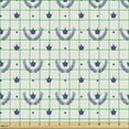 thumbnail image 2 of Abstract Fabric by the Yard, Repetitive Crown and Leaves Corolla Royal Style Symbols Pattern, Decorative Upholstery Fabric for Chairs & Home Accents, Lavender Eggshell by Ambesonne, 2 of 5