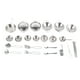 thumbnail image 1 of 25PCS Kitchen Toys Stainless Steel Cookware Cooking Utensils Pan Toys Set for Children, 1 of 4