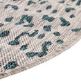 thumbnail image 6 of Unique Loom Outdoor Safari Collection Area Rug - Samburu (10' Round Teal/Gray), 6 of 7