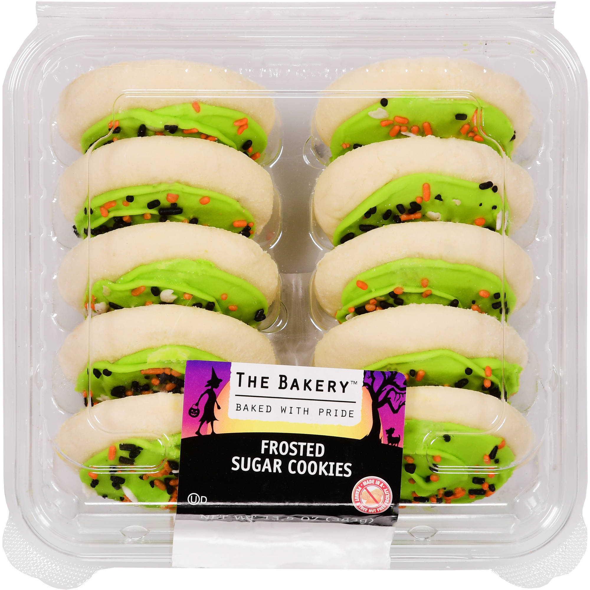 Halloween Frosted Sugar Cookies 10 Ct 13 5 Oz Walmart Com