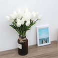thumbnail image 3 of 30Pcs Real touch Artificial Tulip Flower Fake Flower Gift for Home Room Wedding Decor(White), 3 of 4