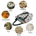 thumbnail image 5 of KLL Tote Bag for Women Beach Print Shopping Grocery Reusable Bags for Office School Shopping Travel, 5 of 6