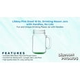 thumbnail image 2 of 10 Libbey Mason Jars with Handles Set, 16 oz. - Traditional style, High standard - Green, 2 of 5