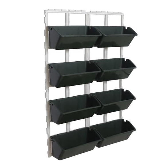8 Pockets Vertical Garden Wall Planter Holds up to 70 lbs, 4-Tier Wall Hanging Plant Holder Indoor Outdoor Balcony Vertical Raised Flower Bed