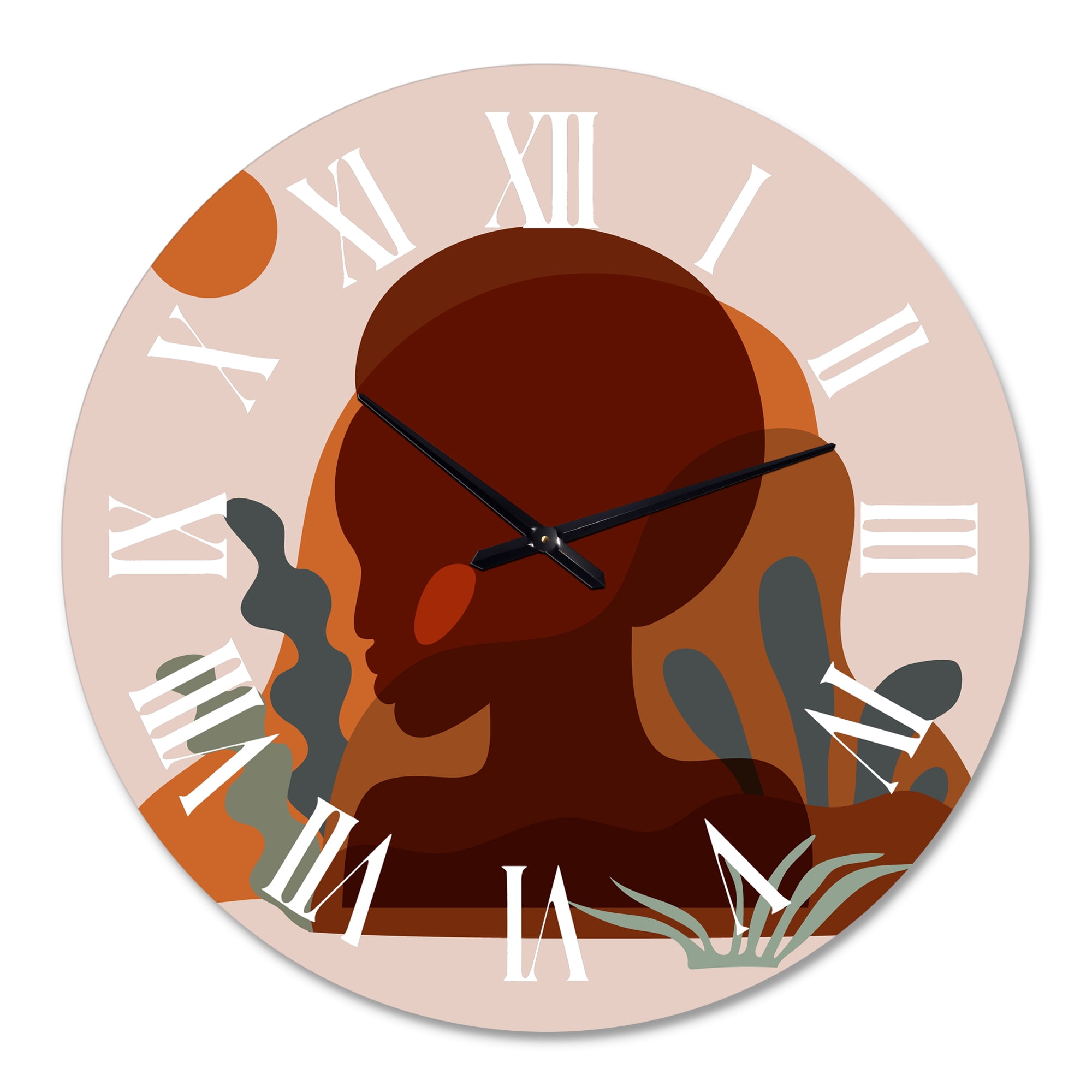 Designart 1 in Modern,Contemporary Wall Clock