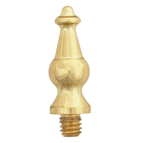 Renovators Supply Solid Brass Large Cabinet Door Hinge Finial Pair 1.5 in Kitchen Cabinet Hinge Finial w/Temple Tip