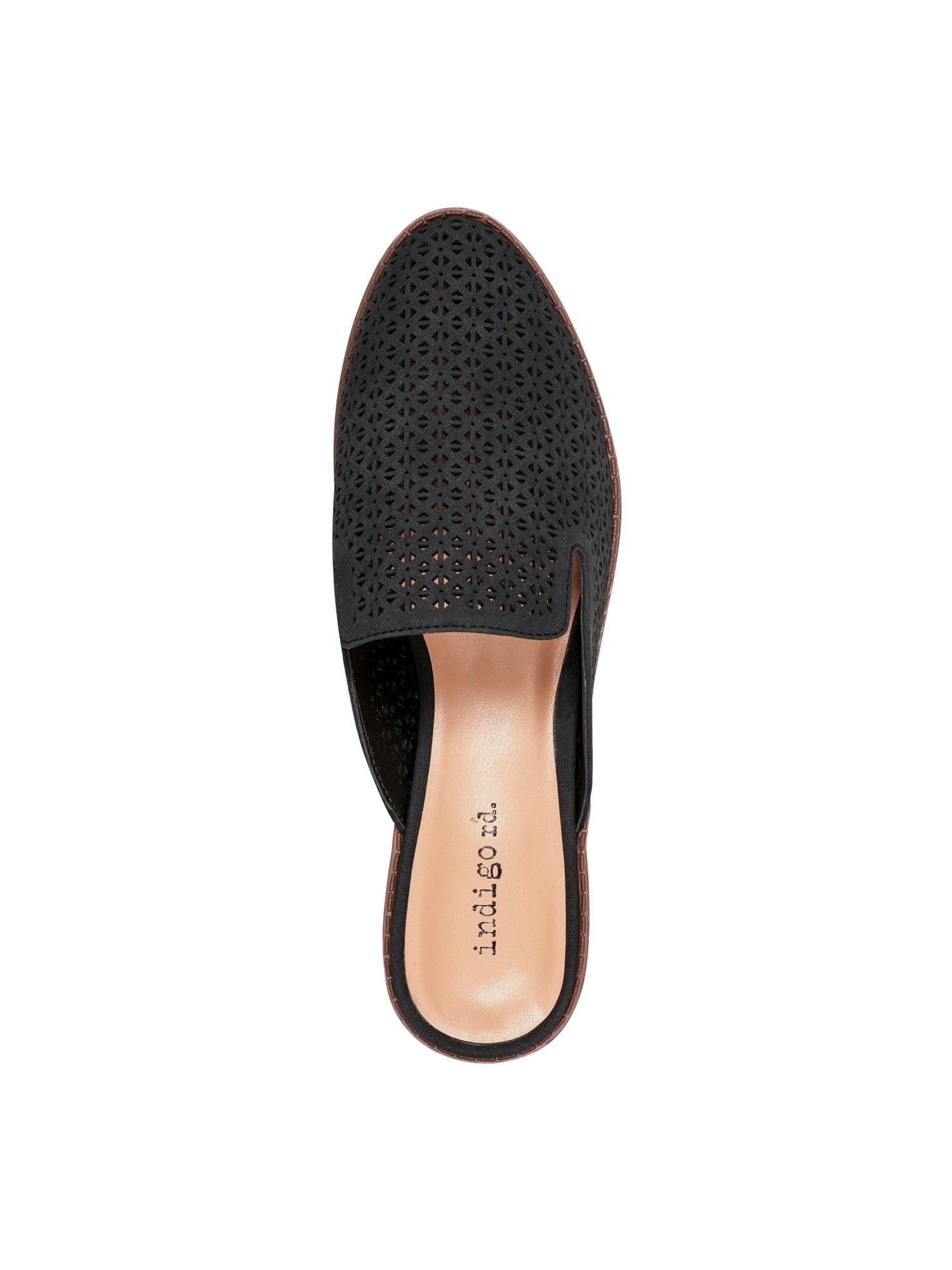 indigo rd Women's Haddler Slide On Block Heel Mule