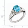 thumbnail image 2 of Sterling Silver Rhodium Sky Blue Topaz & Diam. Ring QR3175LSBT, 2 of 2
