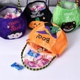 thumbnail image 4 of Bolsas de dulces de Halloween, Cubo de almacenamiento de dulces de Halloween, cesta de regalo portátil, fiesta de botín, truco de calabaza o trato para niños, 4 of 4