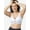 White with Silver Sconce Trim, variant on The Brigitte Lace - Wireless T-Shirt Bra
