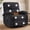 Black, variant on 36'' W Camel Comfy Manual Rocking Recliner Chair, Ergonomic Pain Relief w/Pockets, Reading Napping Small Apt Bedroom Living Room, Gift for Mom Dad