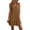 Coffee, variant on Summer Dresses for Women Holiday Beach Cover Up Loose Swing Tank Dress with Pockets Pink M