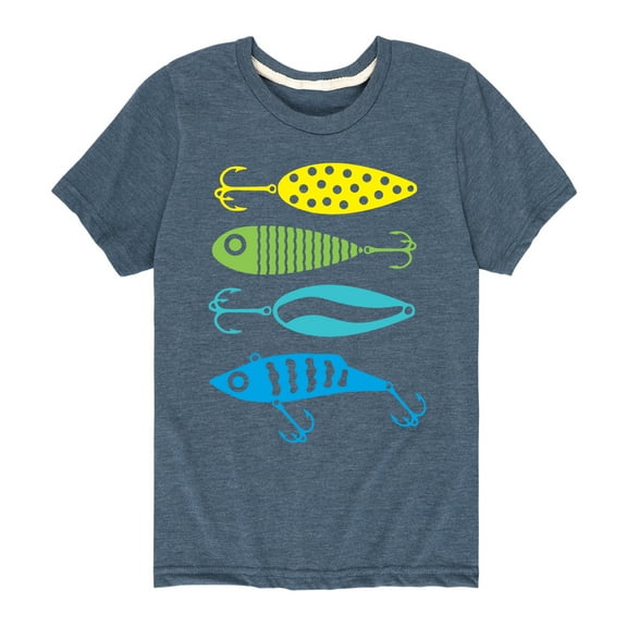 Instant Message - Fishing Lures - Toddler And Youth Short Sleeve Graphic T-Shirt