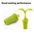 thumbnail image 3 of Tapón para botella de vino, sellador protector de corchos de vino, juego de 5 como regalo de vino, flores de silicona, 3 of 5