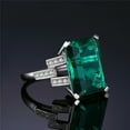 thumbnail image 2 of Natural Emerald gemstone Ring, 925 Sterling Silver,Handmade Ring For Men & Woman, 2 of 3