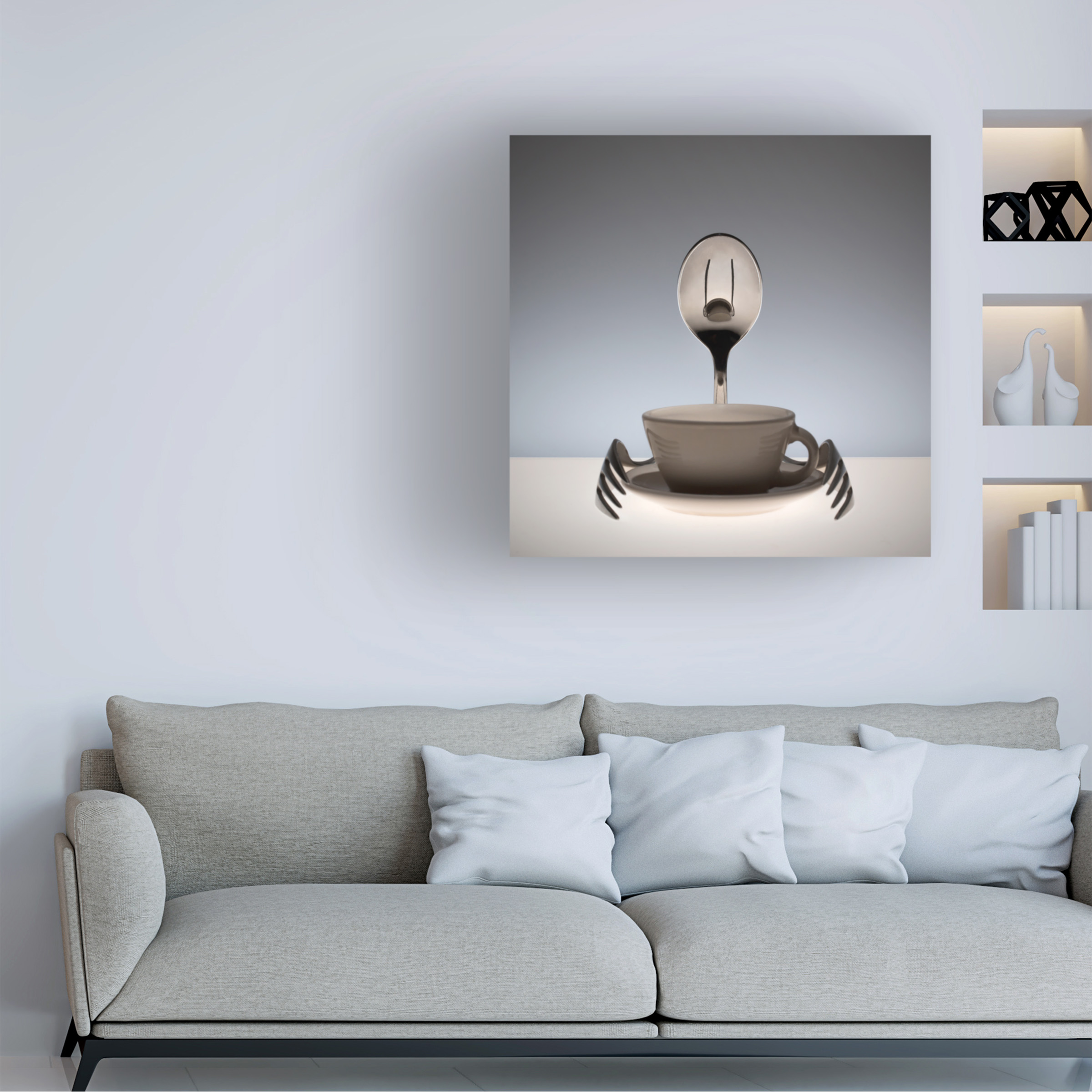 Wieteke de Kogel 'Coffee Time' Canvas Art