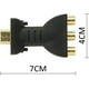 thumbnail image 5 of Adaptador HDMI-3RCA HDMI Macho a 3 RCA Hembra Video Compuesto Audio Levamdar  CZDZ-HY51, 5 of 5