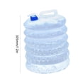 thumbnail image 3 of Cubo De Agua Plegable Cubo de agua para acampar Tanque de almacenamiento de agua plegable PE Bolsas de agua para exteriores (15L) Sywqhk Para Estrenar, 3 of 8