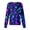 AP26_Sky Blue, variant on IYYVV Halloween Scrubs Jacket for Women Long Sleeve Printed Scrub Top Holiday Button Nursing Working Uniforms with Pocket Purple 4XL