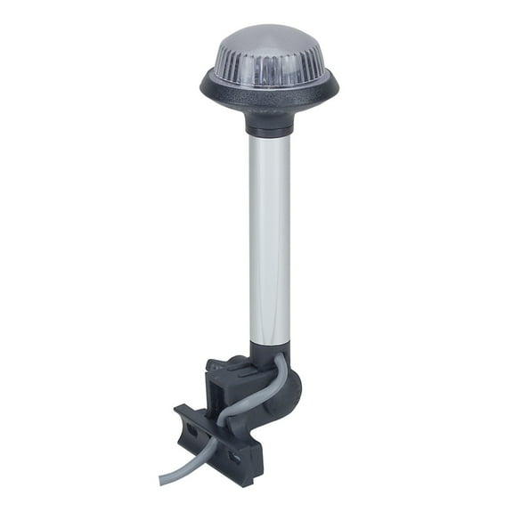 Perko 1607DP0CHR Fixed-Mount Folding Tower/Arch White All-Round Light - 8" Height