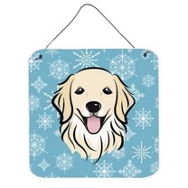 Carolines Treasures BB1639DS66 Snowflake Golden Retriever Wall and Door Hanging Prints