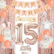 74 Piece 15 Birthday Decorations For Girls, Quinceanera