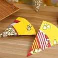 thumbnail image 3 of 100 bolsas de papel para palomitas de maíz con puntas cónicas, ideales para dulces o palomitas., 3 of 8