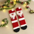 thumbnail image 2 of iHPH7 Womens Fuzzy Socks Christmas Socks for Women Soft Socks for Women Fuzzy Plush Socks Fuzzy Christmas Socks Small Christmas Gifts Xmas Gifts for Women Red One Size, 2 of 4