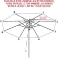thumbnail image 4 of 10ft Patio Umbrella Replacement Canopy 8 Ribs, Waterproof & Fade Resistant Market Umbrella Cover, Thickened Polyester Fabric for Backyard, Garden and Pool (Canopy Only) (Red), 4 of 6