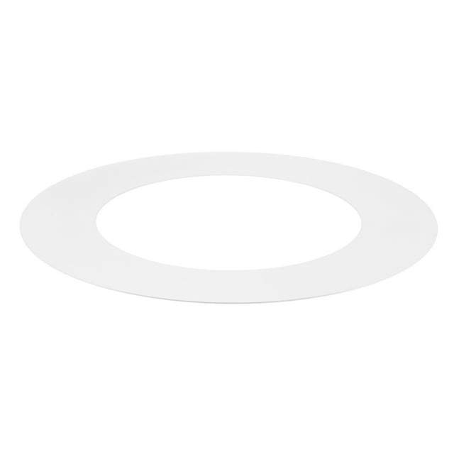 Uxcell 1-Pack Anillos Goof para Luces Empotradas de 4", 4.3" ID 6.7" OD Anillo de Recorte de Acero Duradero Montaje Flush Blanco
