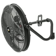Caterpillar® Fan 20 High-Velocity 4-Speed Shroud Metal Floor Fan, 5200 CFM, Black