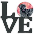 thumbnail image 1 of "Treasures Giant Schnauzer Metal Love decoración de pared, multicolor" Caroline's Treasures BB9747WALV, 1 of 1