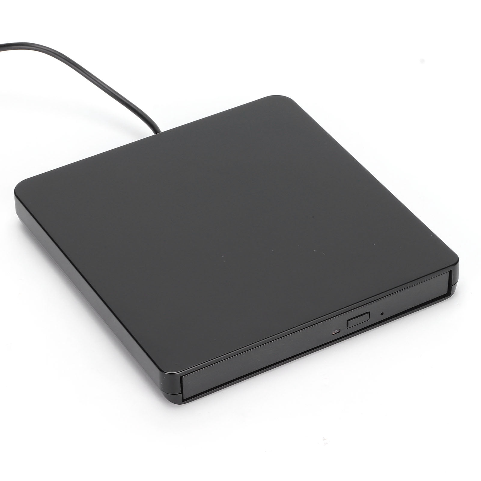 USB2.0 External CD Drive, USB2.0 Transmission Standard No External Drive and Power Supply Required DVD Player for Laptop  for Office for Home Black
