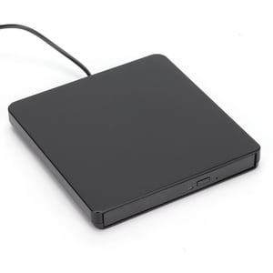 USB2.0 External CD Drive, USB2.0 Transmission Standard No External Drive and Power Supply Required DVD Player for Laptop  for Office for Home Black