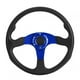 thumbnail image 2 of VOBOR 350 mm/14 Pulgadas, Volante Deportivo, Plato Profundo, 6 Pernos, Accesorio Universal Modificado(Azul), 2 of 12