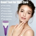 thumbnail image 2 of Unique Bargains 2 Pcs Ice Face Massager Facial Roller Pink Purple, 2 of 7