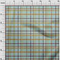 thumbnail image 2 of oneOone Cotton Flex Light Blue Fabric Madras Check Diy Clothing Quilting Fabric Print Fabric By Yard 40 Inch Wide, 2 of 4