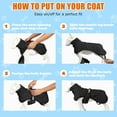 thumbnail image 5 of Dog Winter Coat, Waterproof Warm Jacket with Harness Built in, Reflective Cold Weather Doggie Vest, Windproof Turtleneck Pet Snowsuit, Adjustable Puffer Jacket for Large Dogs, 5 of 11
