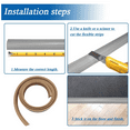 thumbnail image 4 of Bande de Protection de Bord de Tapis en PVC de 2 Mètres - Bandes de Transition de Sol en Caoutchouc - Bord Auto-Adhésif, 4 of 5