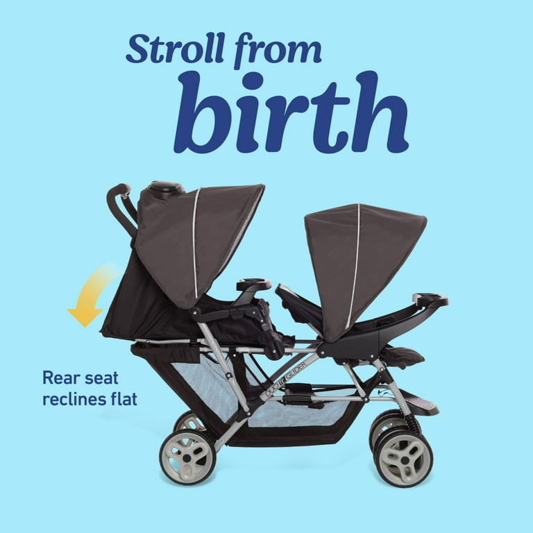 Graco DuoGlider Click Connect Double Stroller, Grey - Walmart.com
